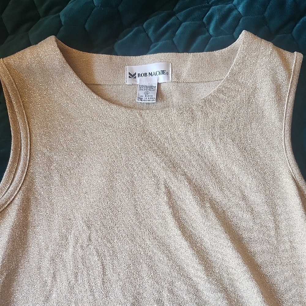 Vintage Bob Mackie Gold  Tank Top